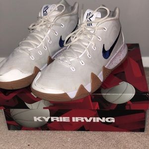 Kyrie 4 White Deep Royal